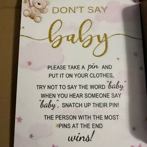 Baby Shower Game kit